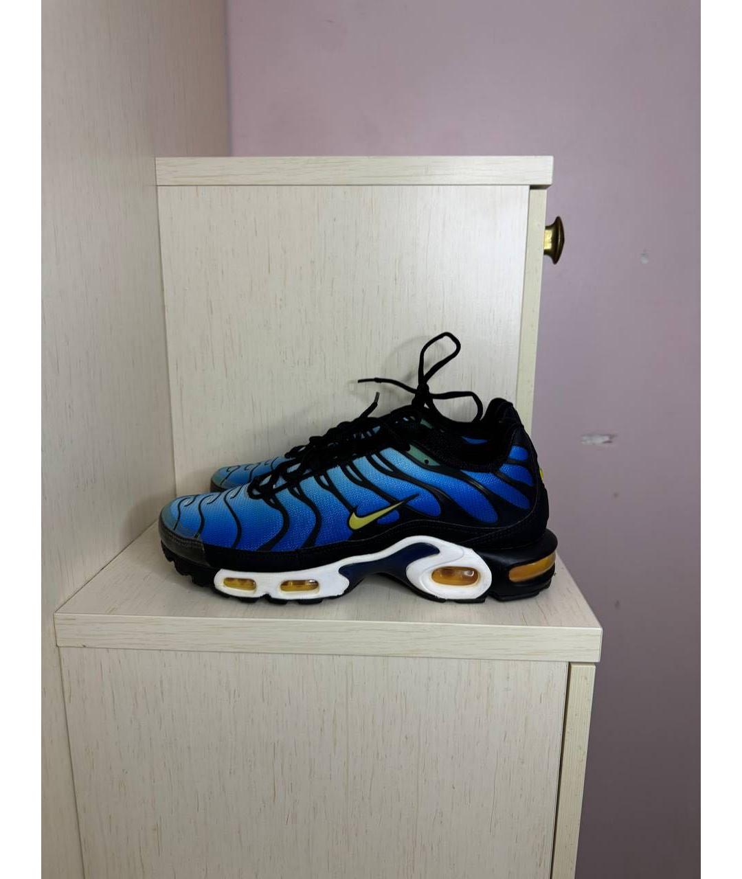 NIKE Синие текстильные низкие кроссовки / кеды, фото 5