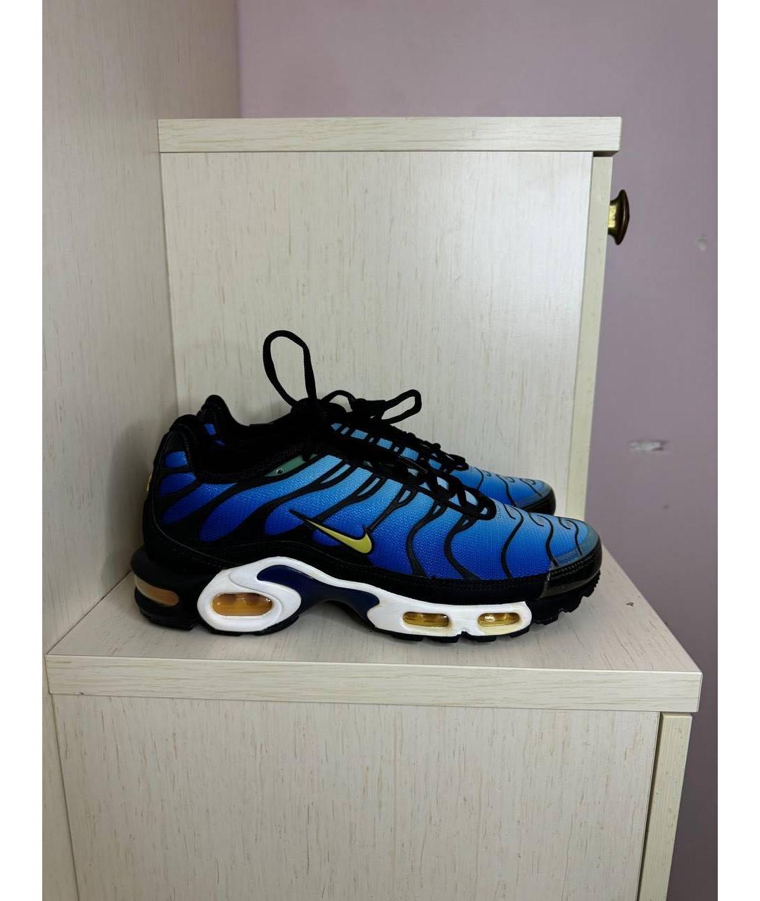 NIKE Синие текстильные низкие кроссовки / кеды, фото 9