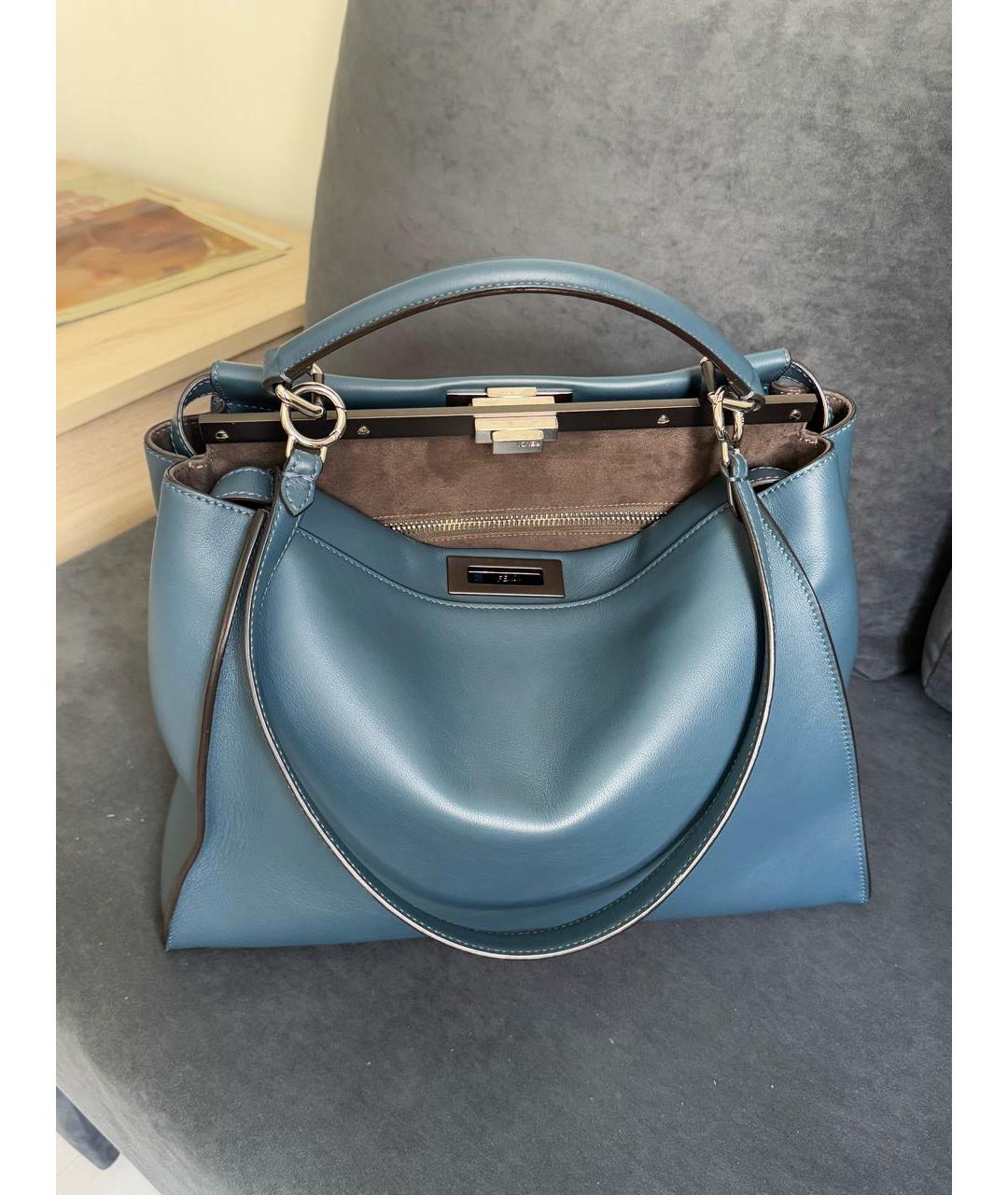 FENDI Кожаная сумка тоут, фото 3