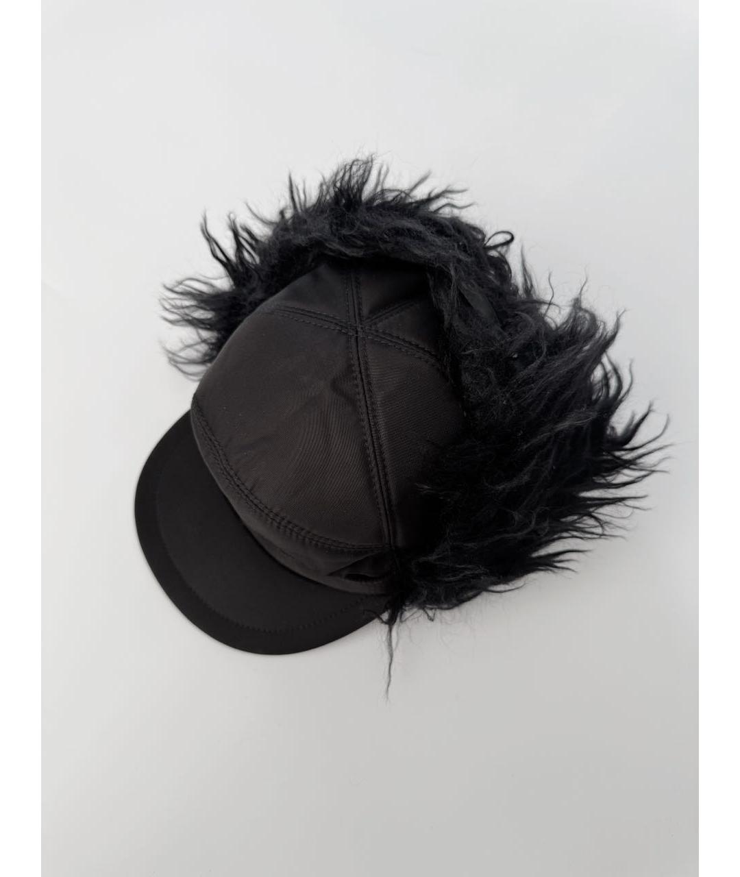 PRADA Черная шапка, фото 3