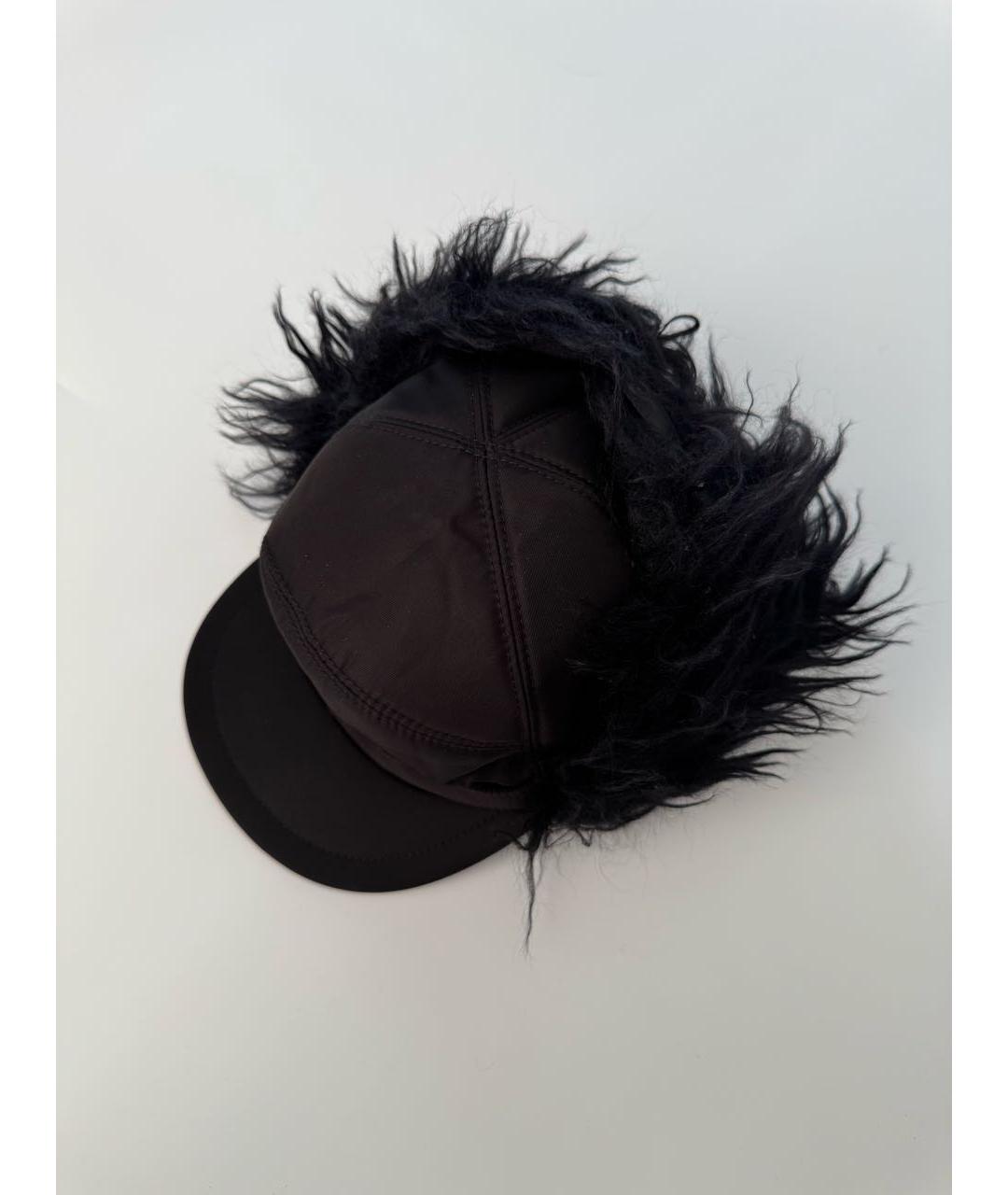 PRADA Черная шапка, фото 2
