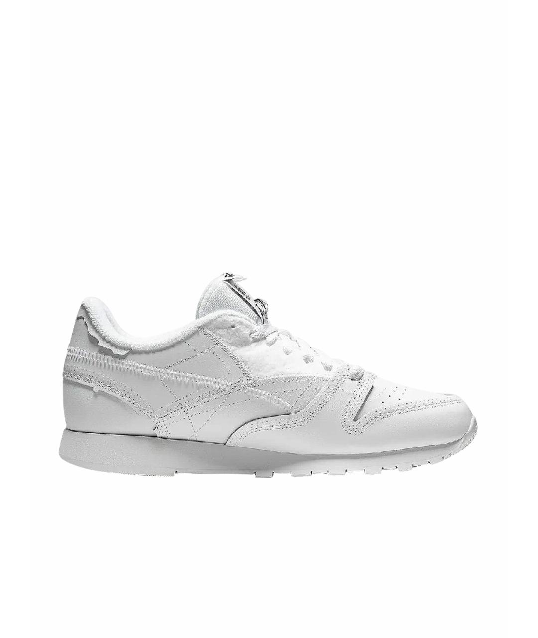 REEBOK Белые кожаные кроссовки, фото 1