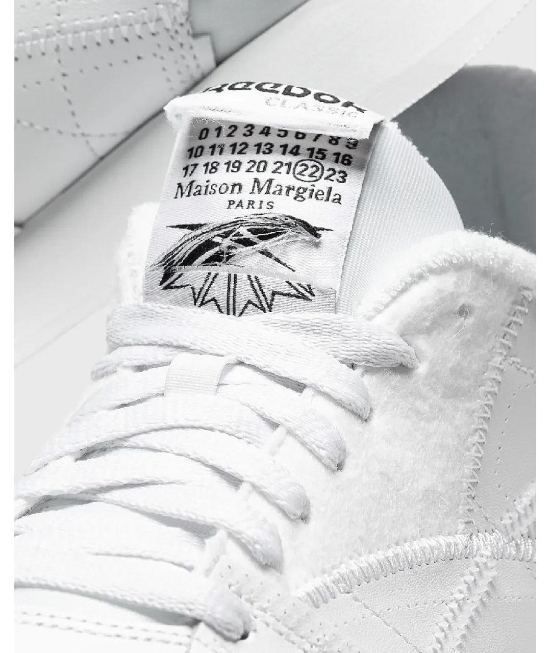 REEBOK Белые кожаные кроссовки, фото 6