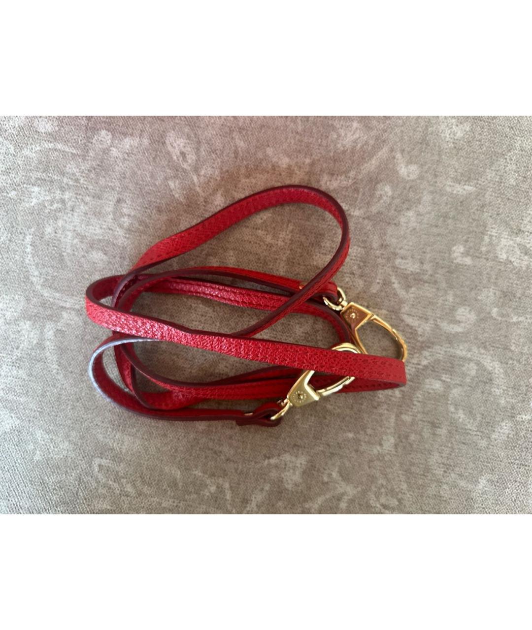 DOLCE&GABBANA Красная кожаная сумка с короткими ручками, фото 6