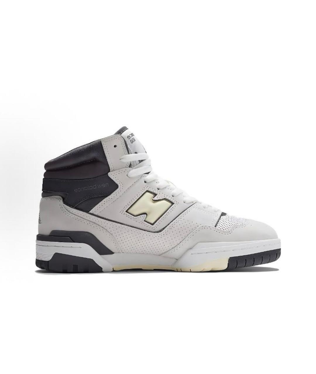 NEW BALANCE Бежевые кожаные высокие кроссовки / кеды, фото 7