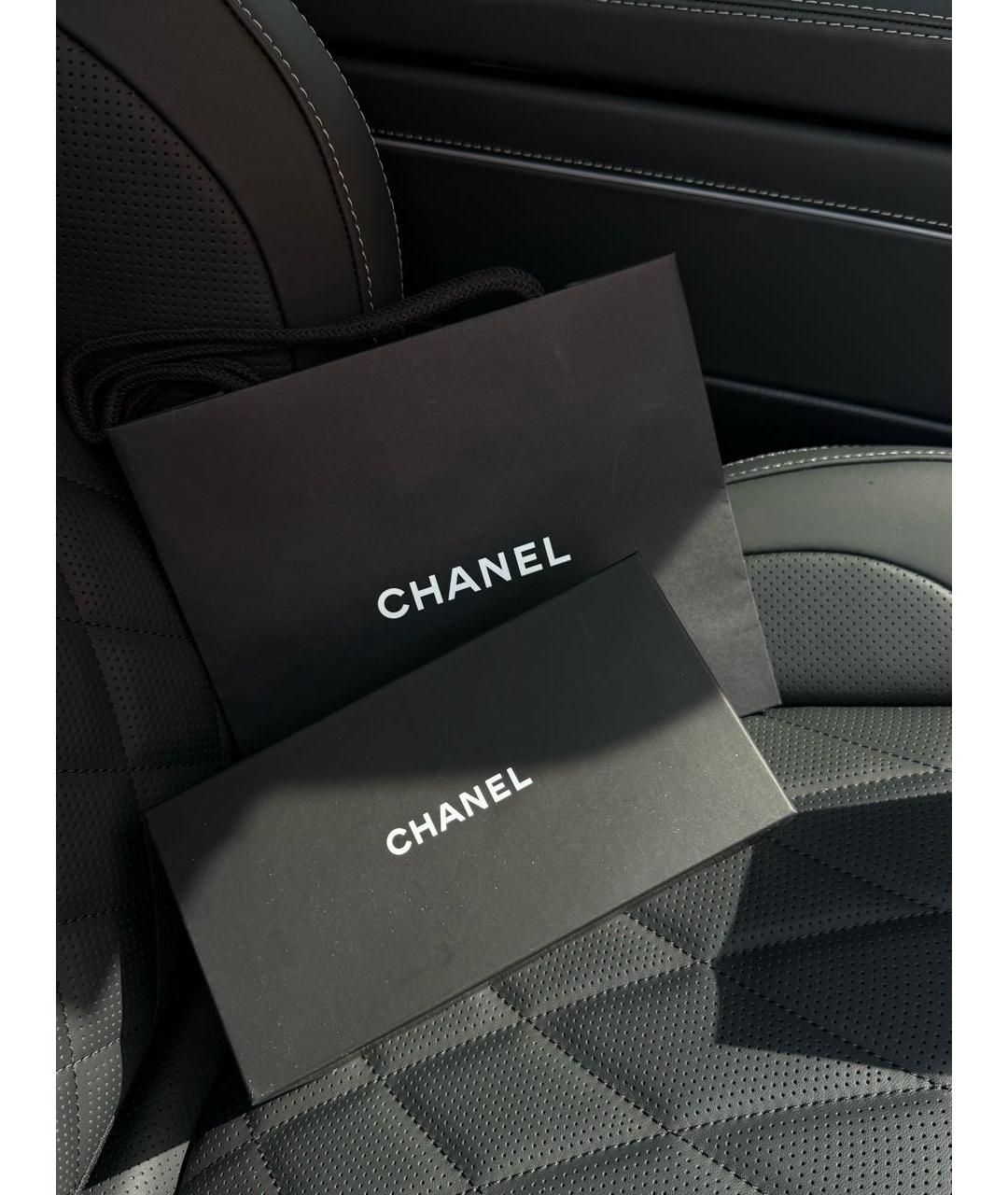 CHANEL Черные пластиковые солнцезащитные очки, фото 3