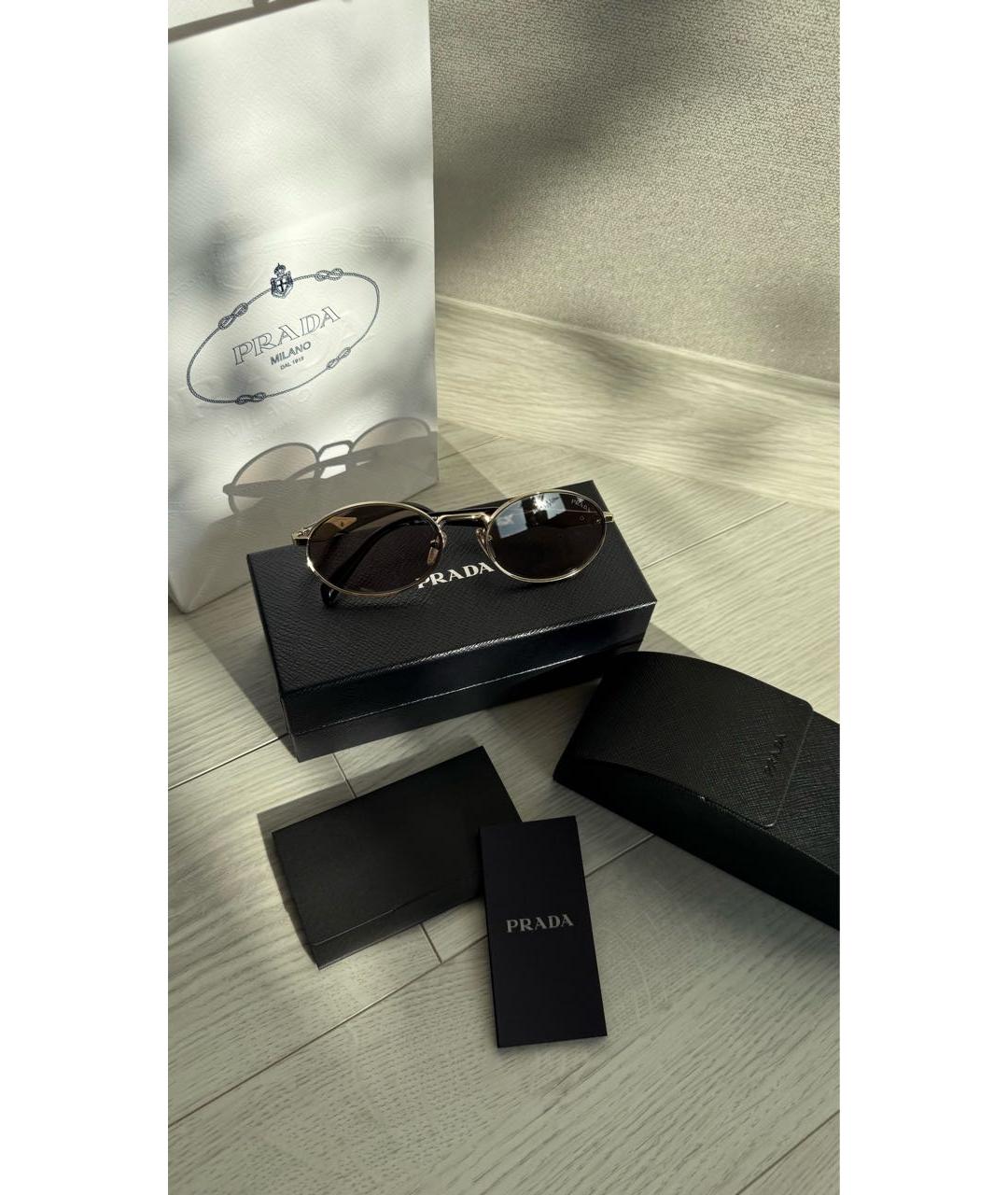 PRADA Мульти металлические солнцезащитные очки, фото 4