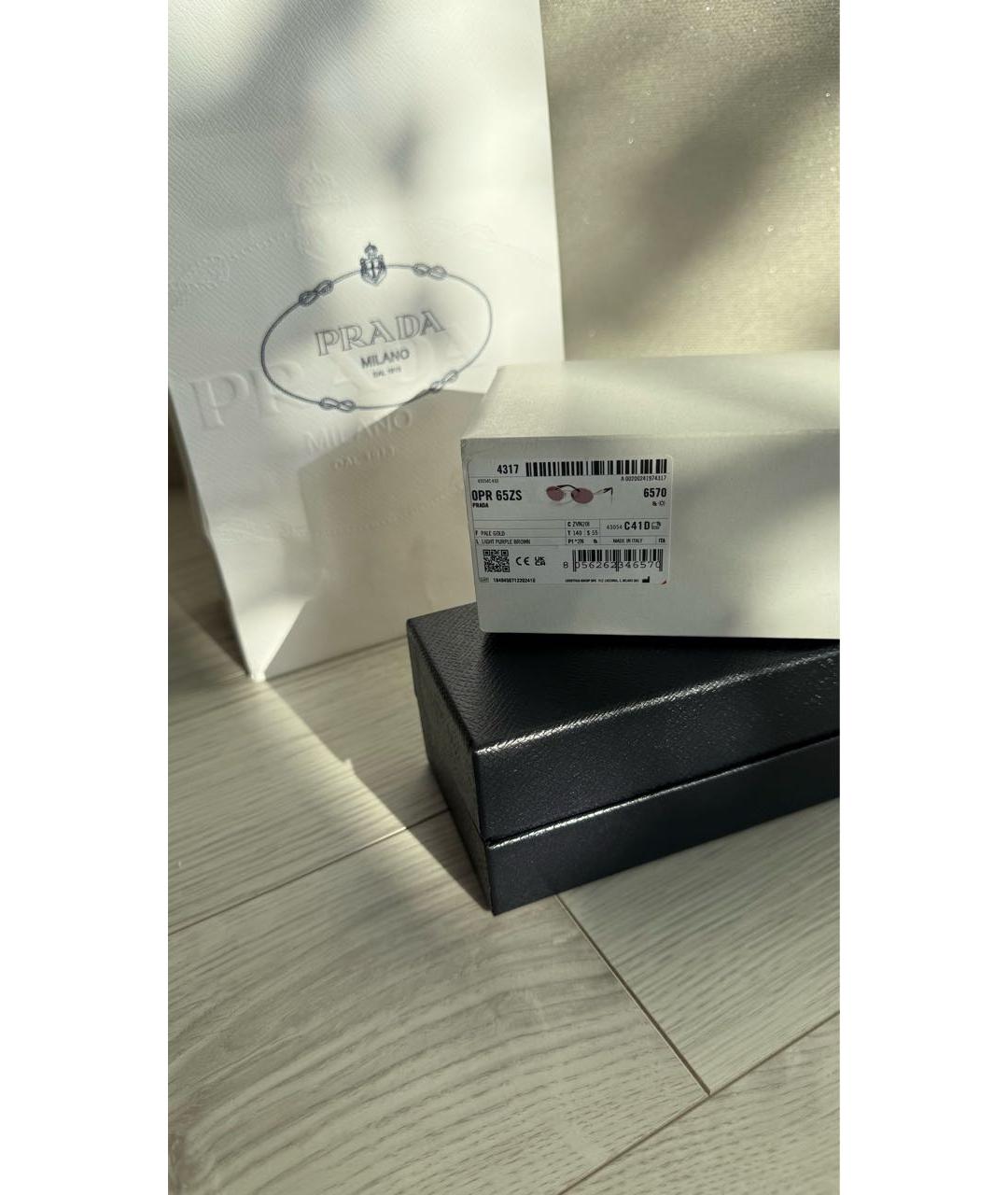 PRADA Мульти металлические солнцезащитные очки, фото 3
