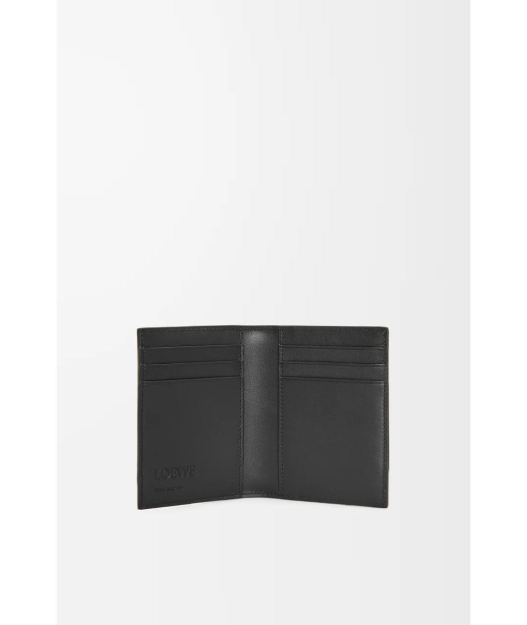 LOEWE Черный кожаный кардхолдер, фото 2