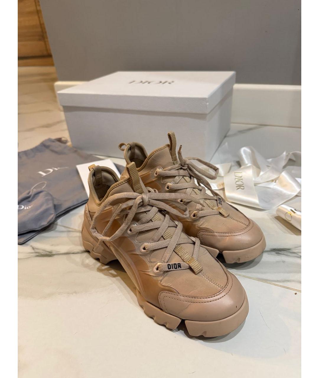 CHRISTIAN DIOR Бежевые кроссовки, фото 3