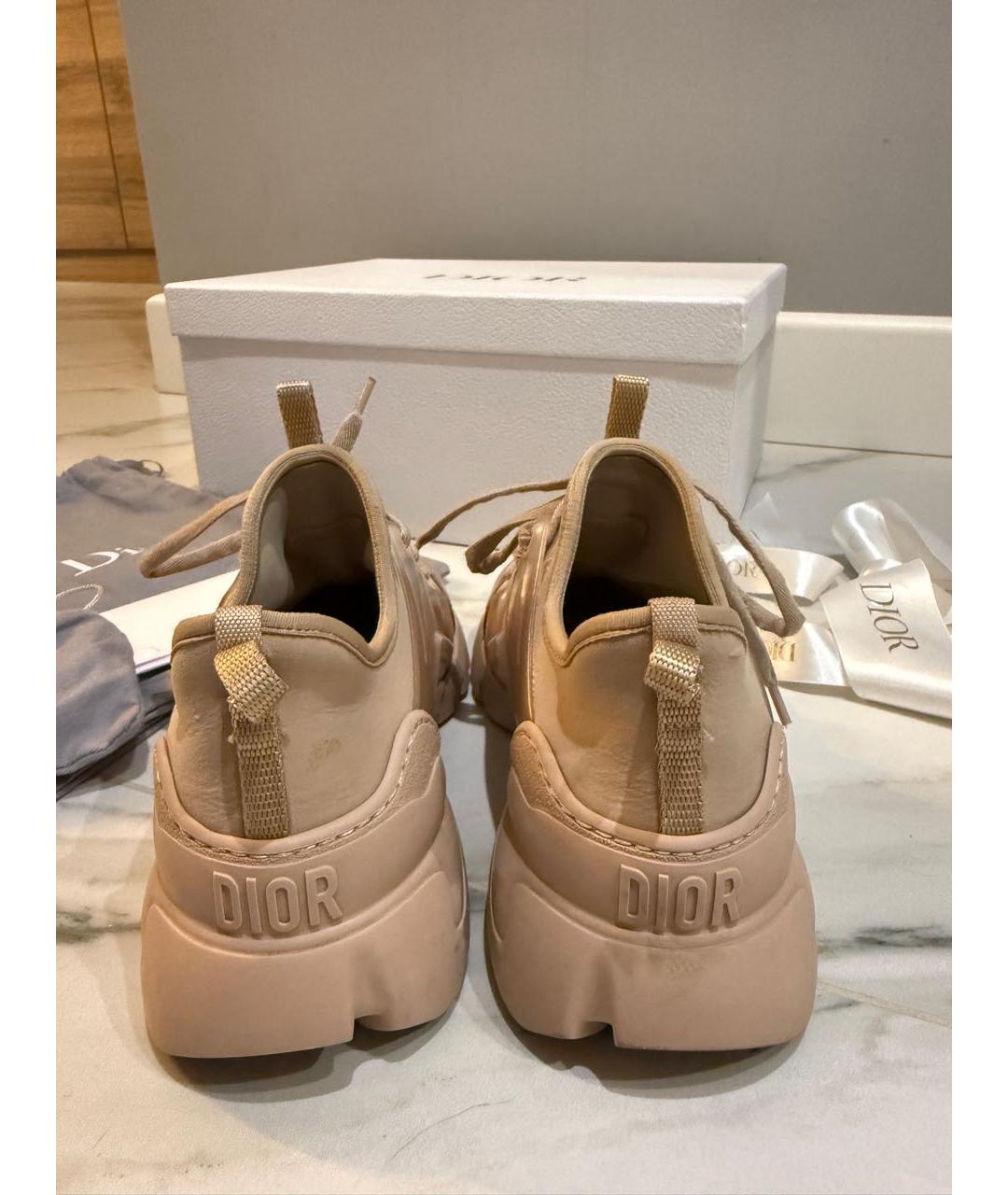 CHRISTIAN DIOR Бежевые кроссовки, фото 4