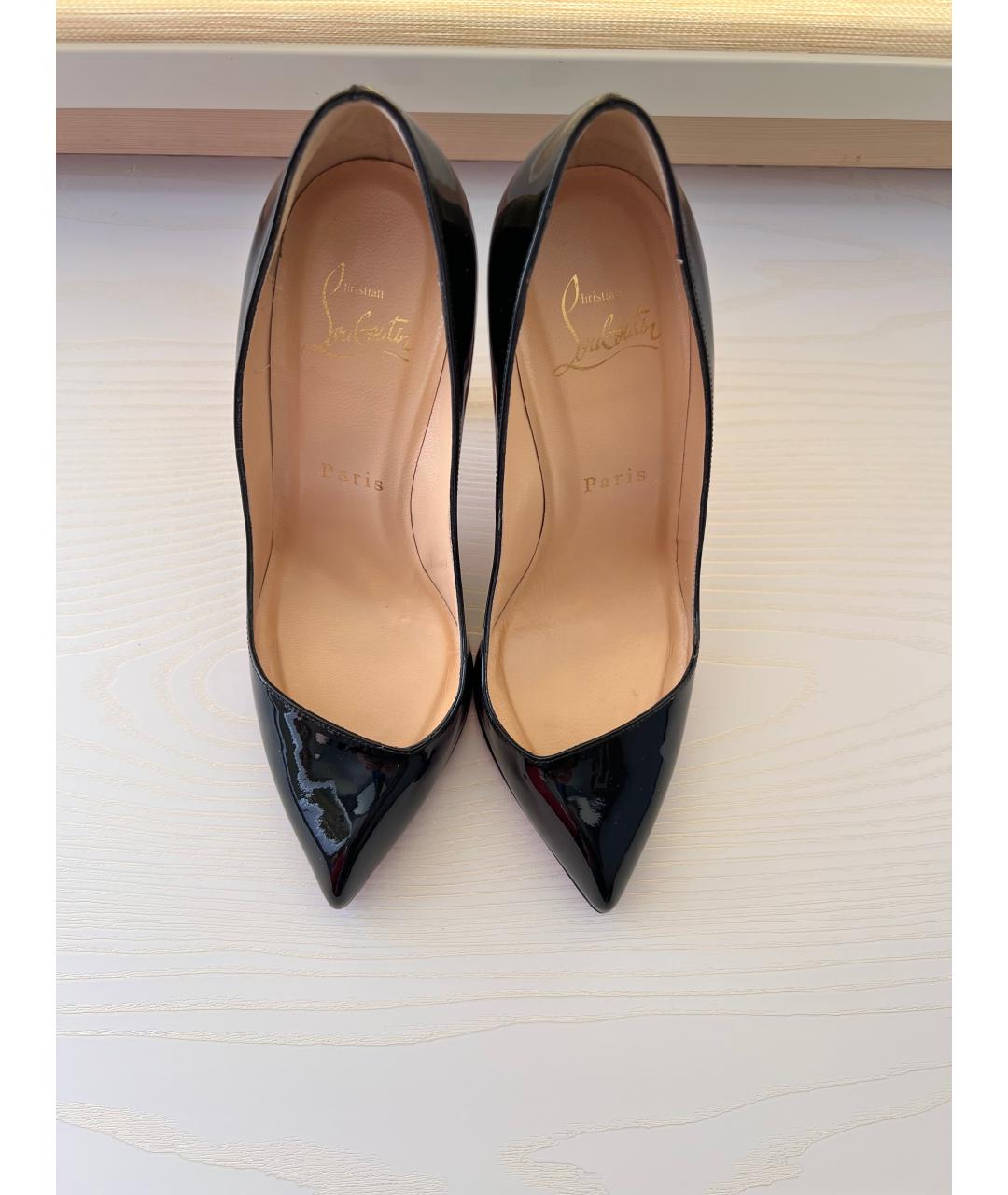 CHRISTIAN LOUBOUTIN Черные туфли из лакированной кожи, фото 2
