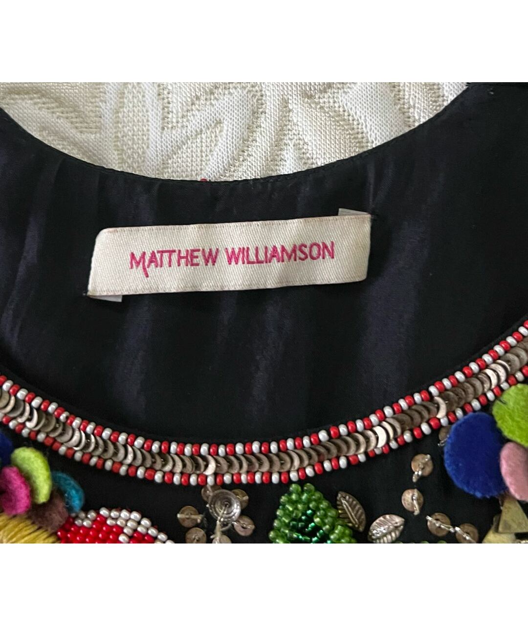 MATTHEW WILLIAMSON Мульти шелковое платье, фото 3
