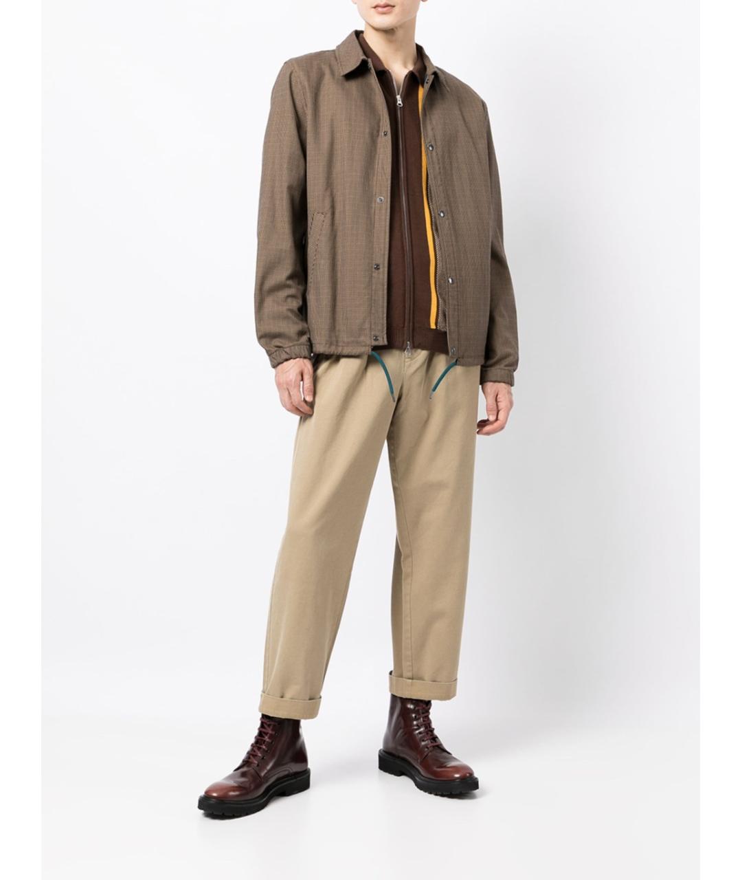 POLO RALPH LAUREN Бежевые хлопковые повседневные брюки, фото 3