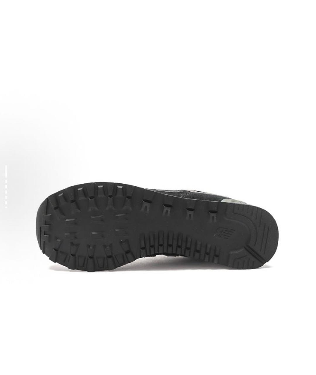 NEW BALANCE Черные замшевые низкие кроссовки / кеды, фото 6