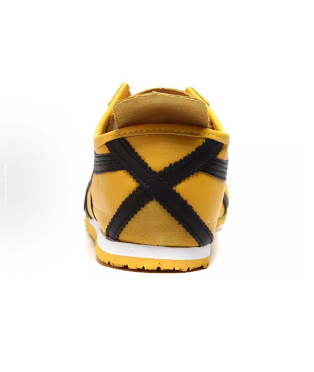 ONITSUKA TIGER Горчичные текстильные кроссовки, фото 4