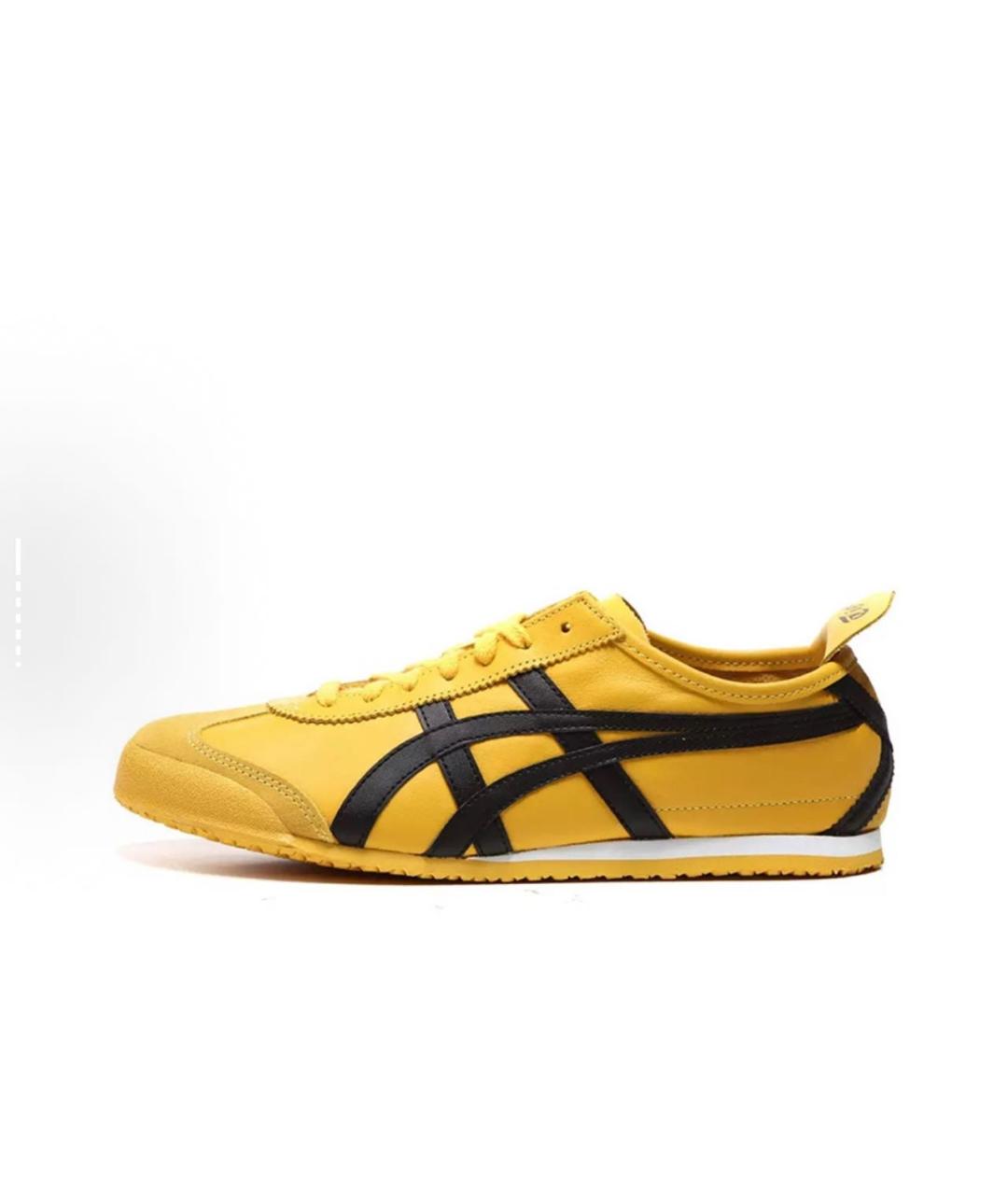 ONITSUKA TIGER Горчичные текстильные кроссовки, фото 7