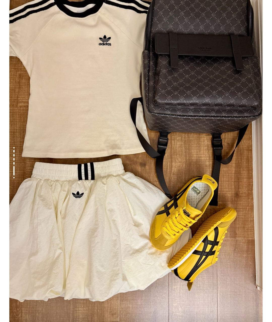 ONITSUKA TIGER Горчичные текстильные кроссовки, фото 6