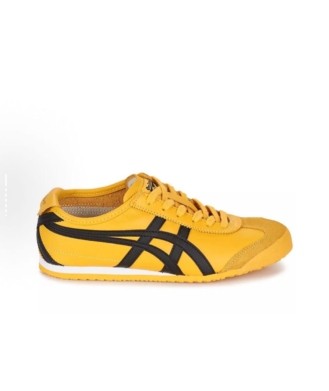 ONITSUKA TIGER Горчичные текстильные кроссовки, фото 2