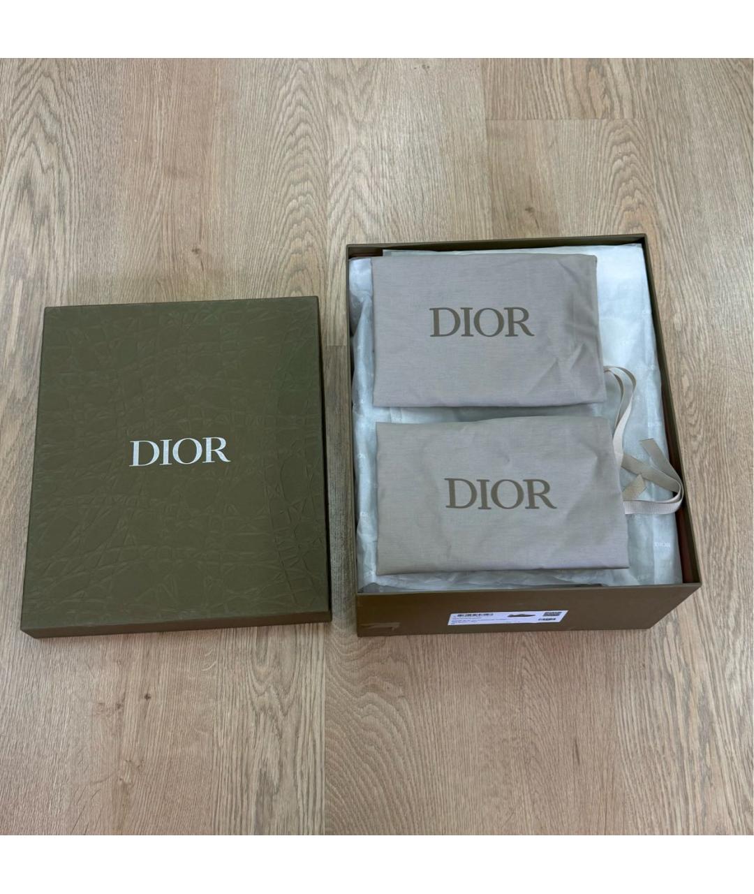 CHRISTIAN DIOR Хаки резиновые сандалии, фото 8