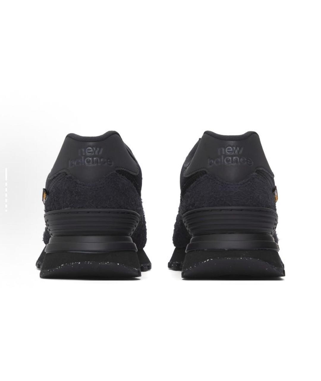 NEW BALANCE Черные замшевые низкие кроссовки / кеды, фото 6