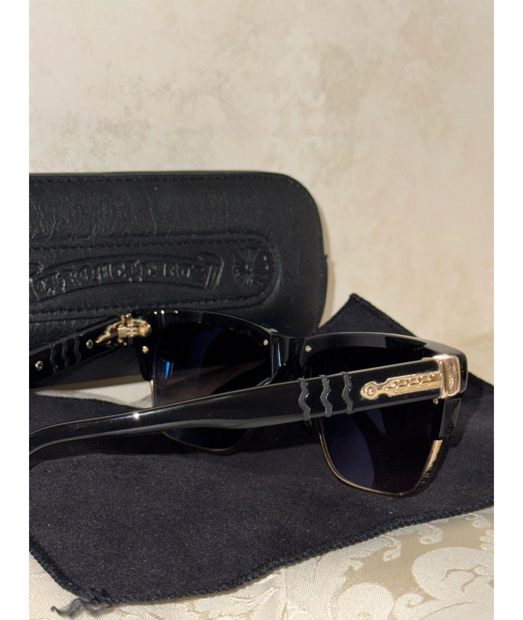 CHROME HEARTS Черные пластиковые солнцезащитные очки, фото 2