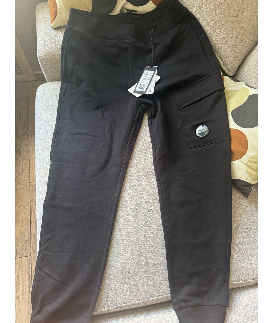 CP COMPANY Черные хлопковые повседневные брюки, фото 2