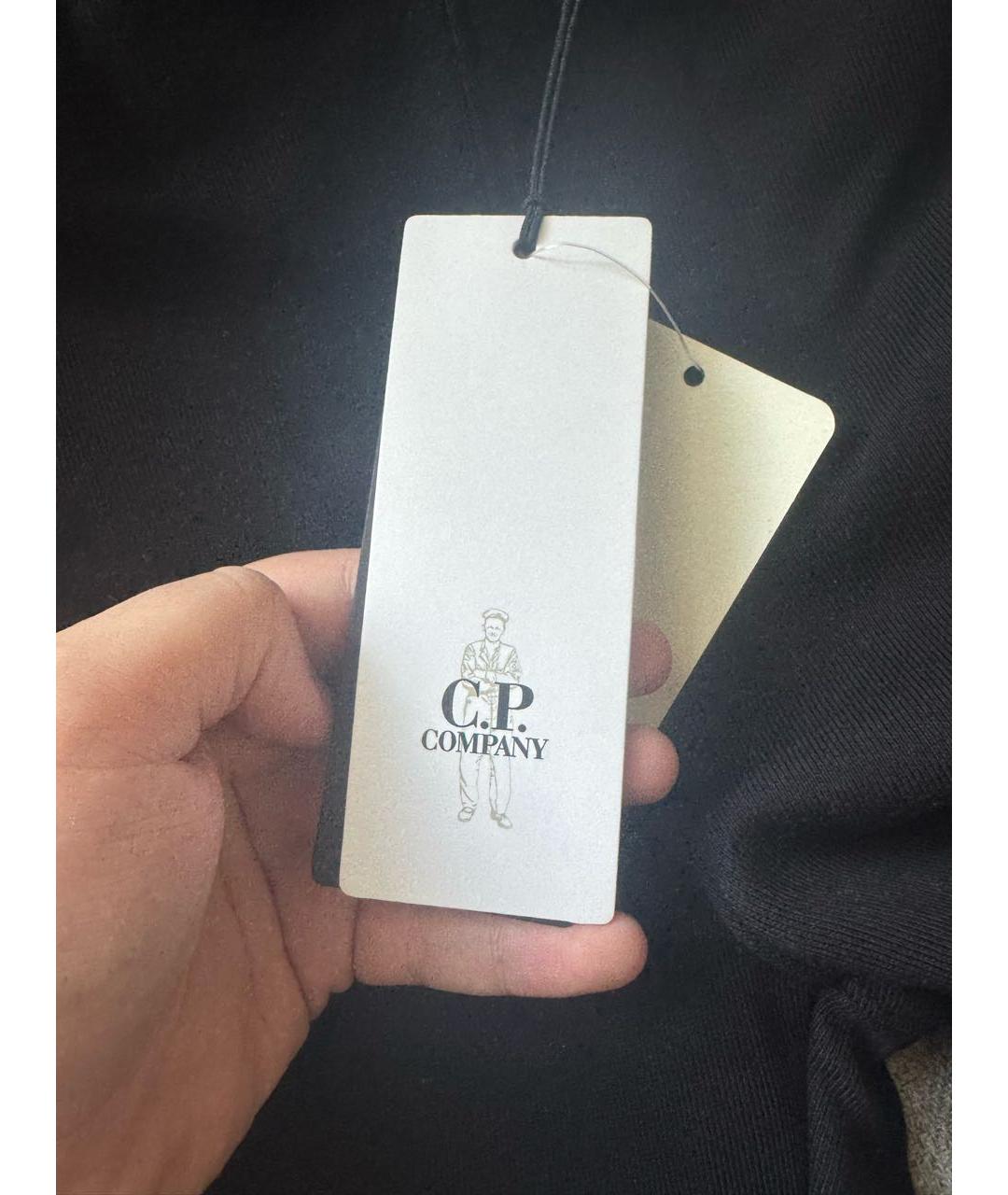 CP COMPANY Черные хлопковые повседневные брюки, фото 4