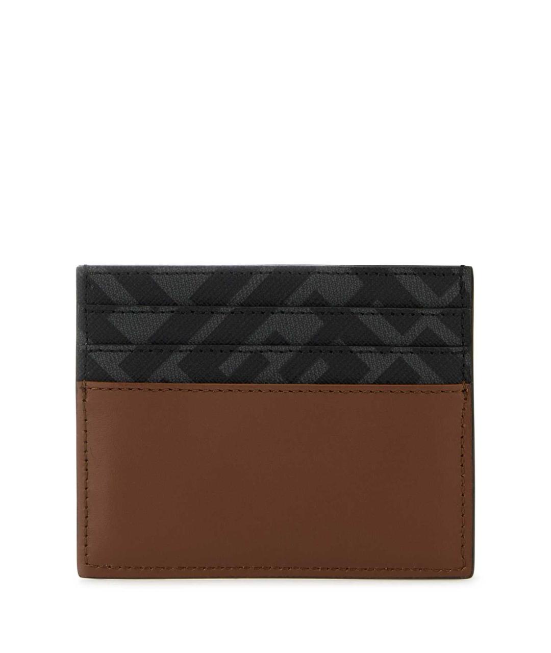 FENDI Коричневый кожаный кардхолдер, фото 3