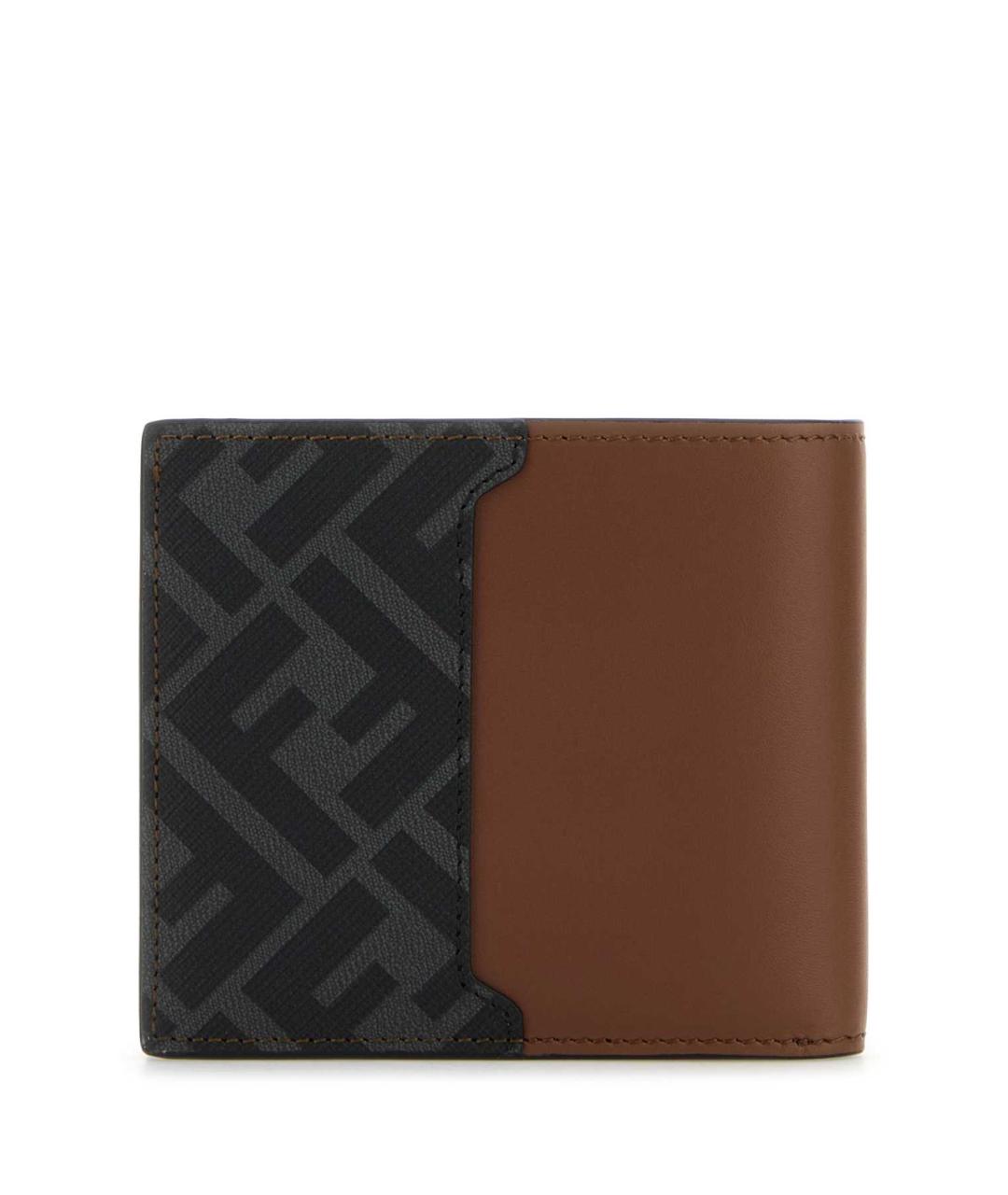 FENDI Коричневый кожаный кошелек, фото 3