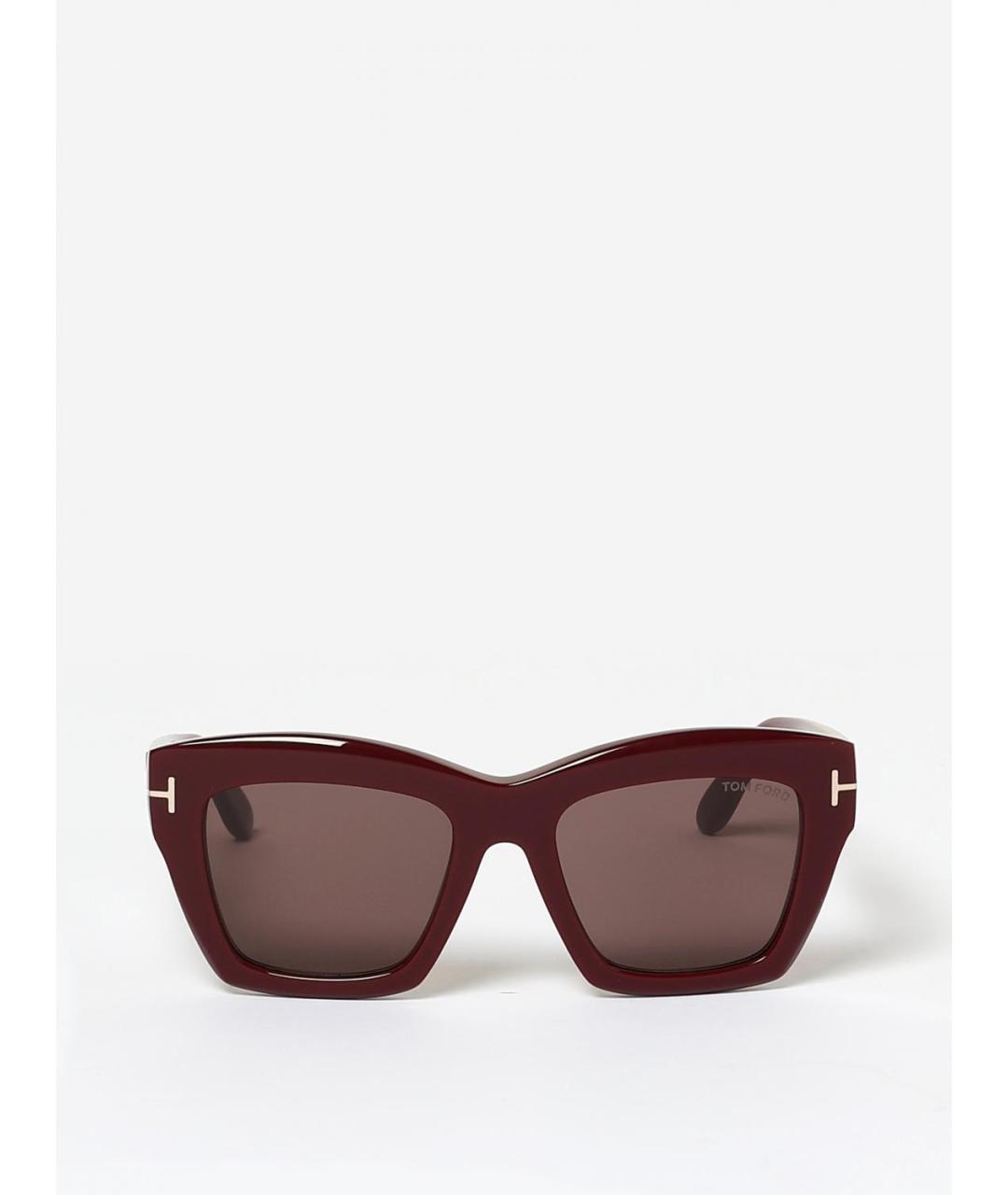 TOM FORD Бордовые солнцезащитные очки, фото 3