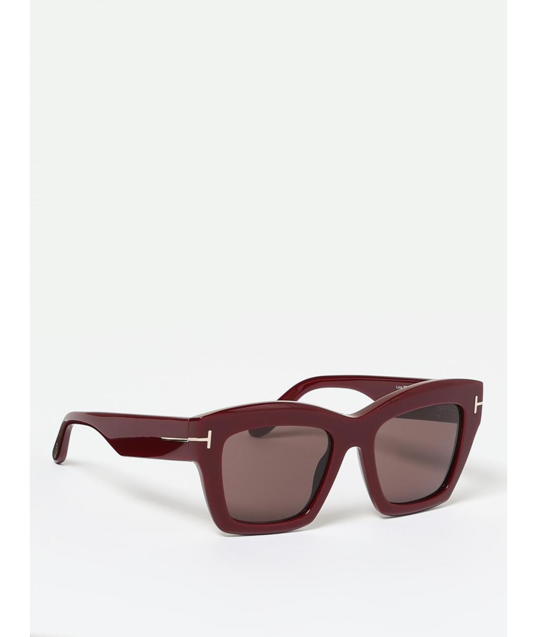 TOM FORD Бордовые солнцезащитные очки, фото 6