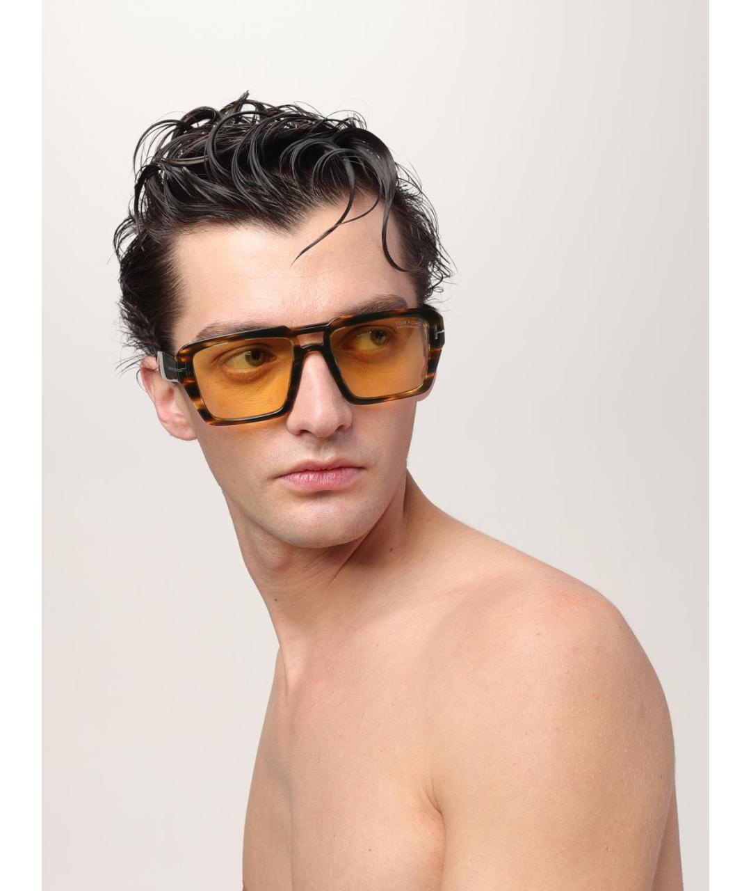 TOM FORD Желтые солнцезащитные очки, фото 2
