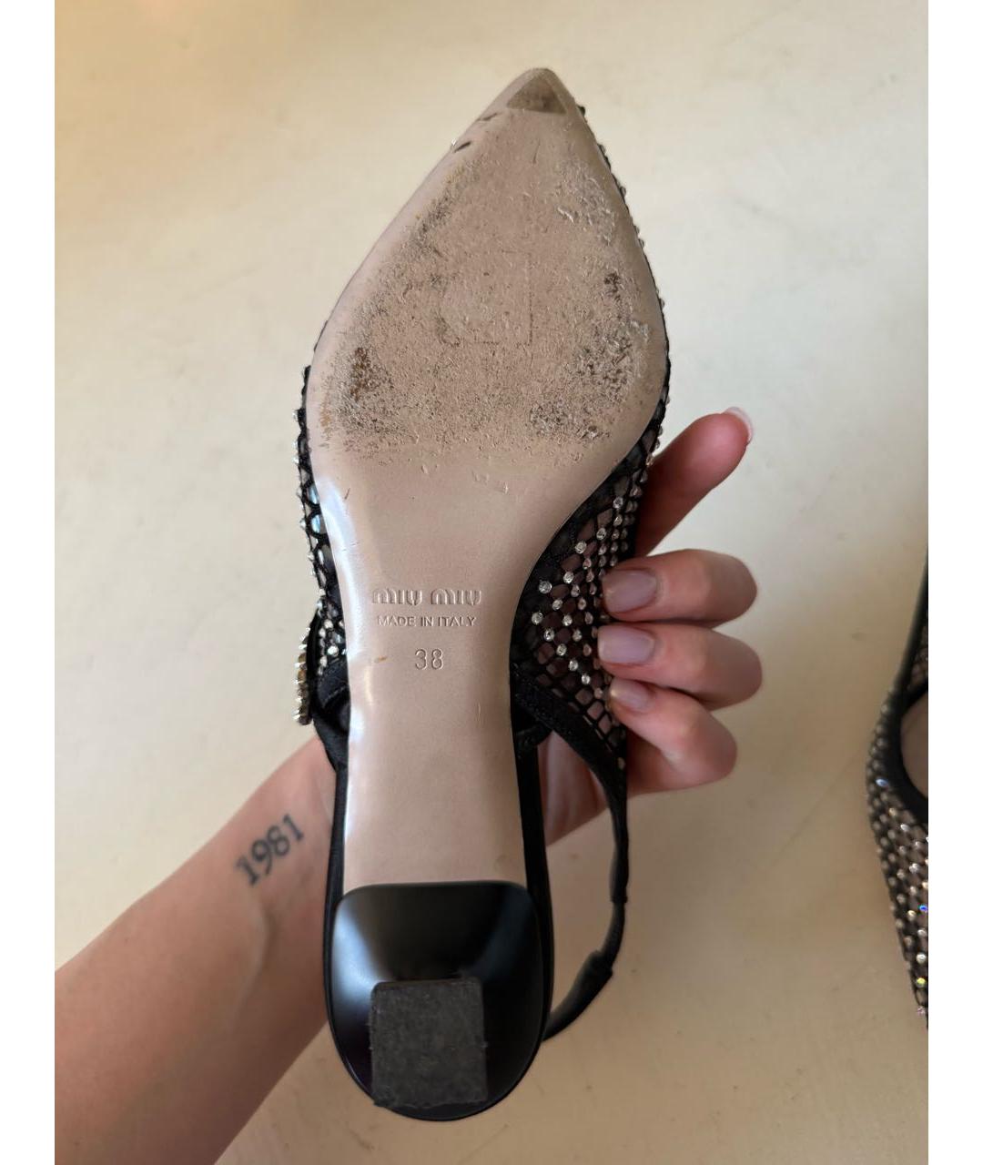 MIU MIU Черные туфли, фото 4