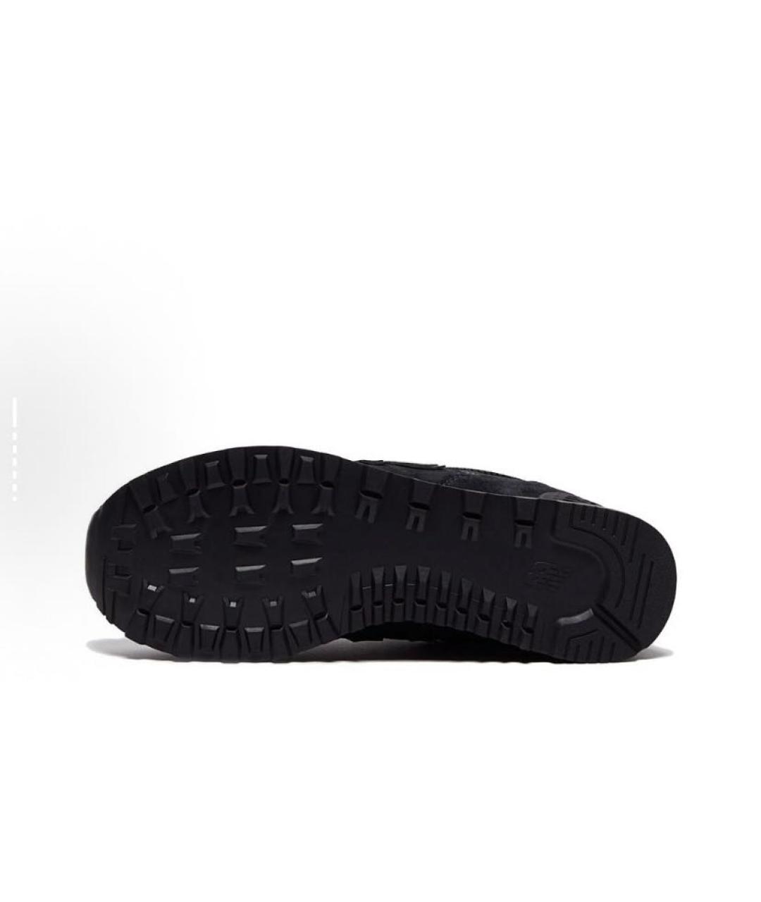 NEW BALANCE Черные замшевые низкие кроссовки / кеды, фото 5