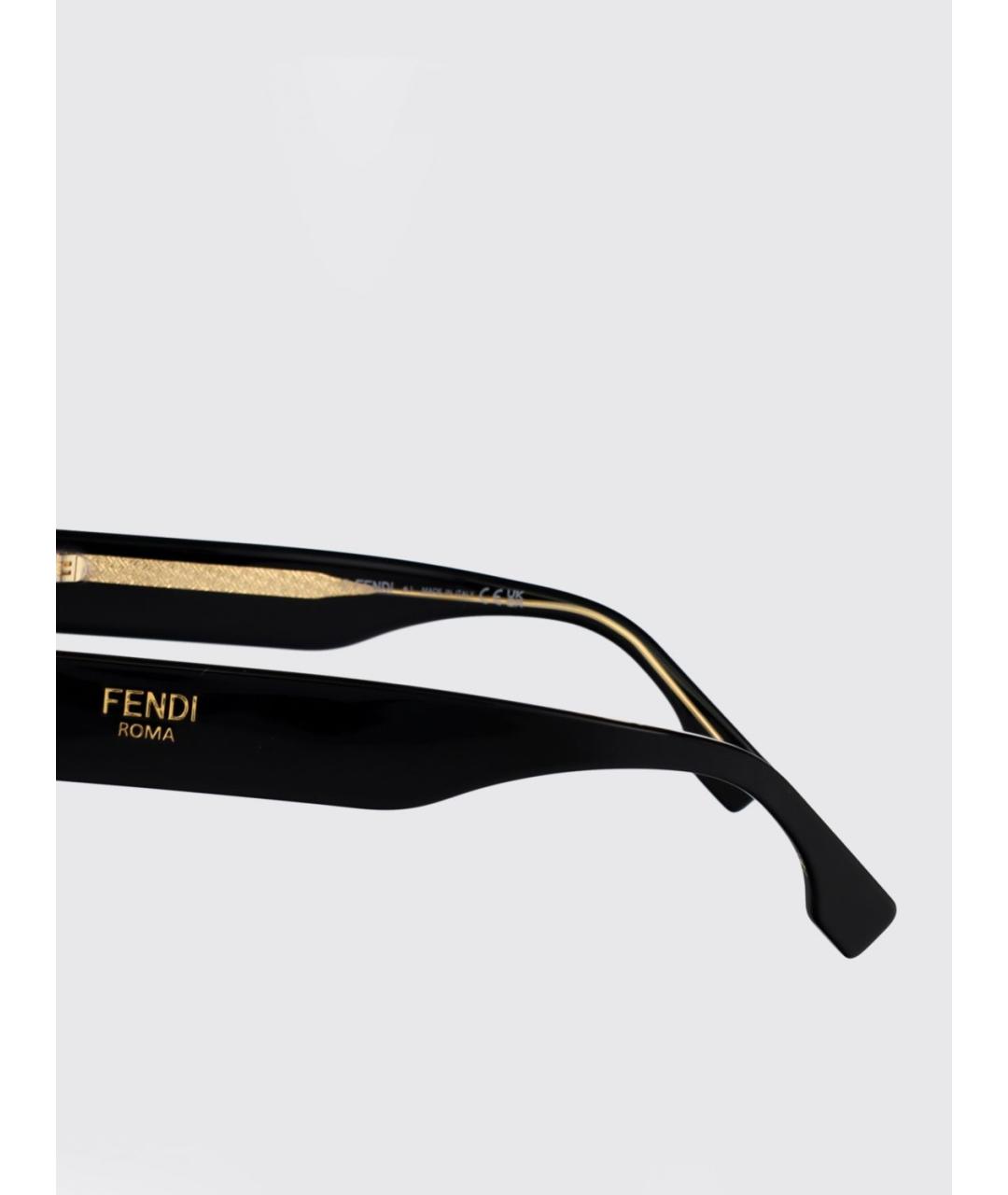 FENDI Черные солнцезащитные очки, фото 4