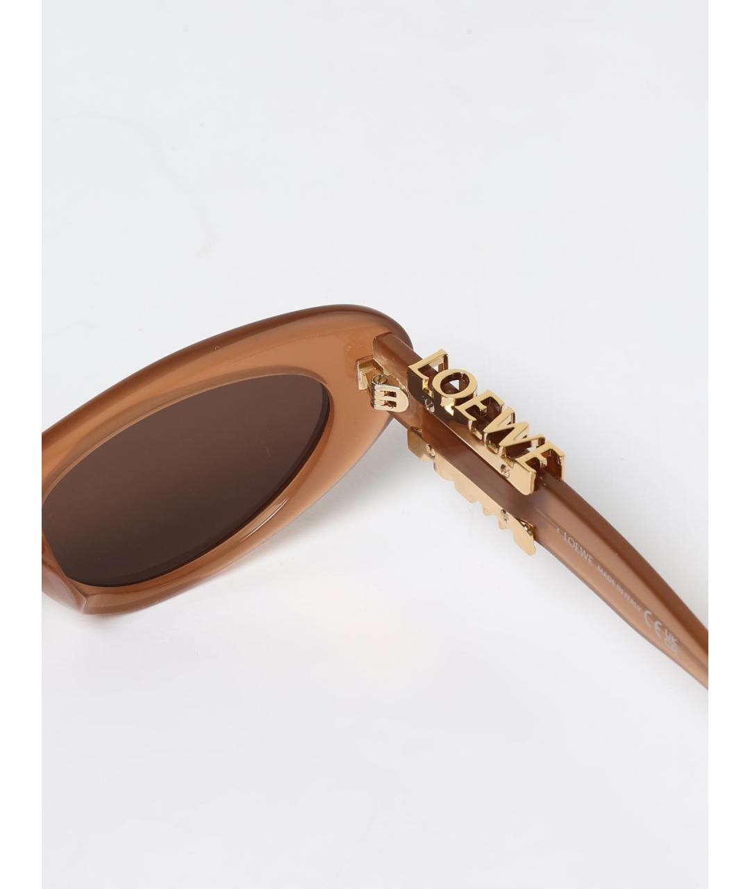 LOEWE Коричневые солнцезащитные очки, фото 5