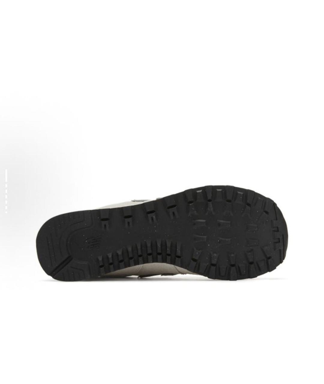 NEW BALANCE Бежевые замшевые низкие кроссовки / кеды, фото 6