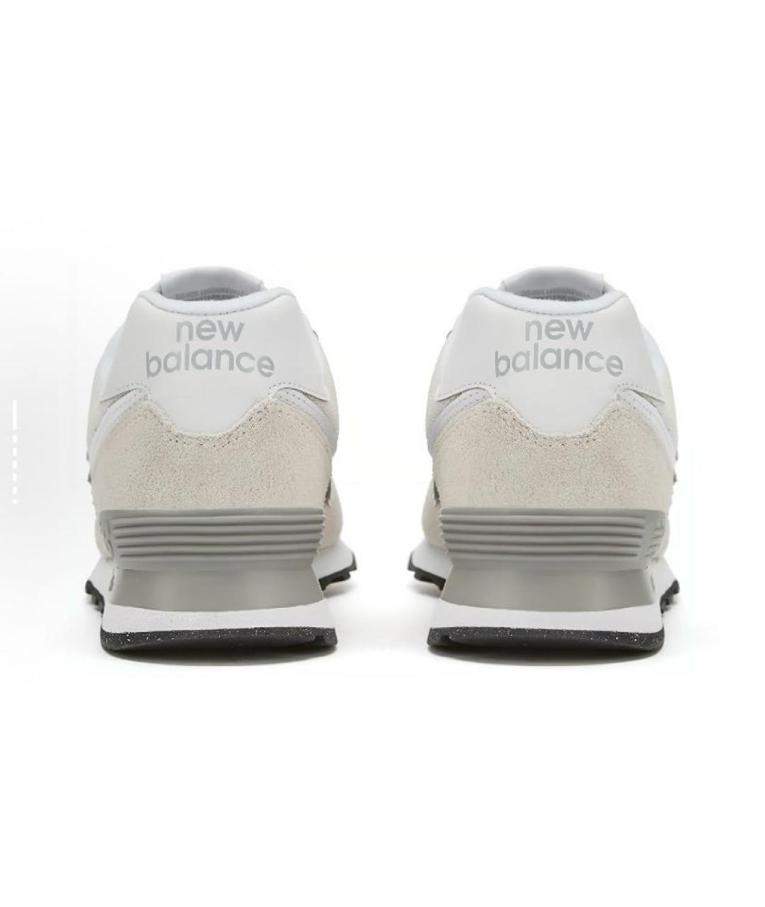 NEW BALANCE Бежевые замшевые низкие кроссовки / кеды, фото 5