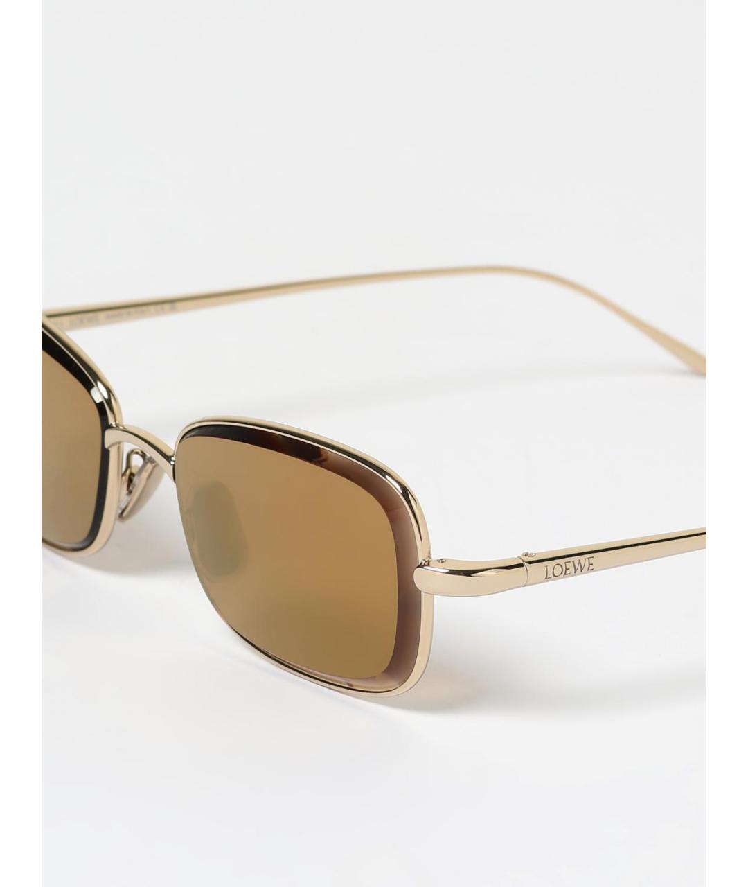 LOEWE Золотые солнцезащитные очки, фото 6