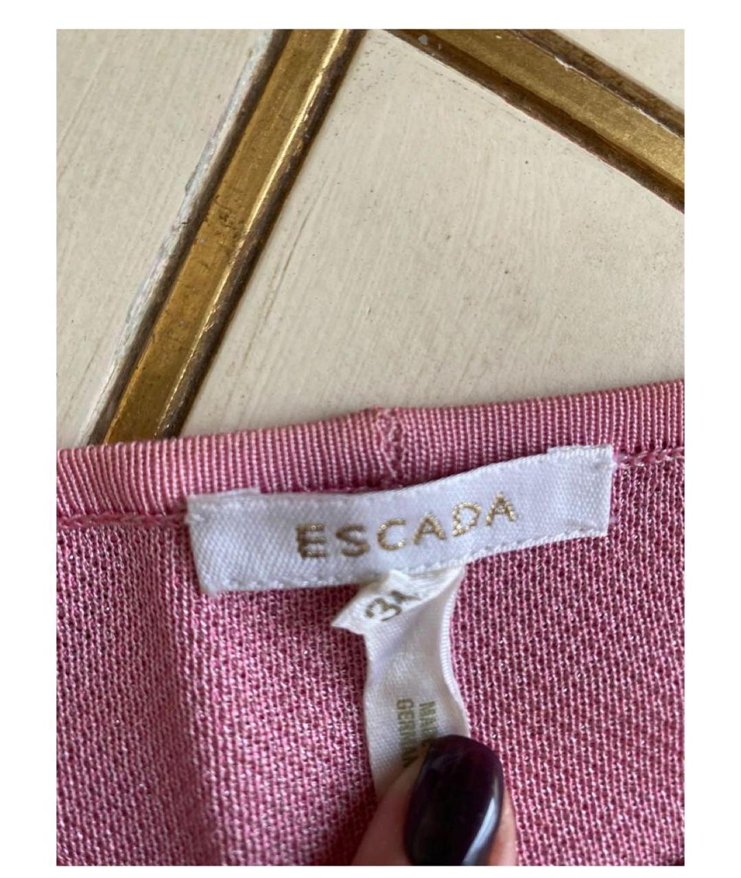 ESCADA Розовая вискозная блузы, фото 5
