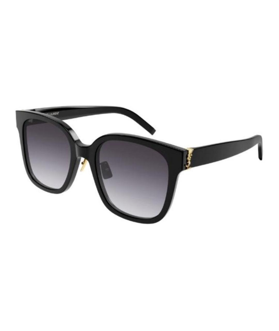 SAINT LAURENT Черные пластиковые солнцезащитные очки, фото 1