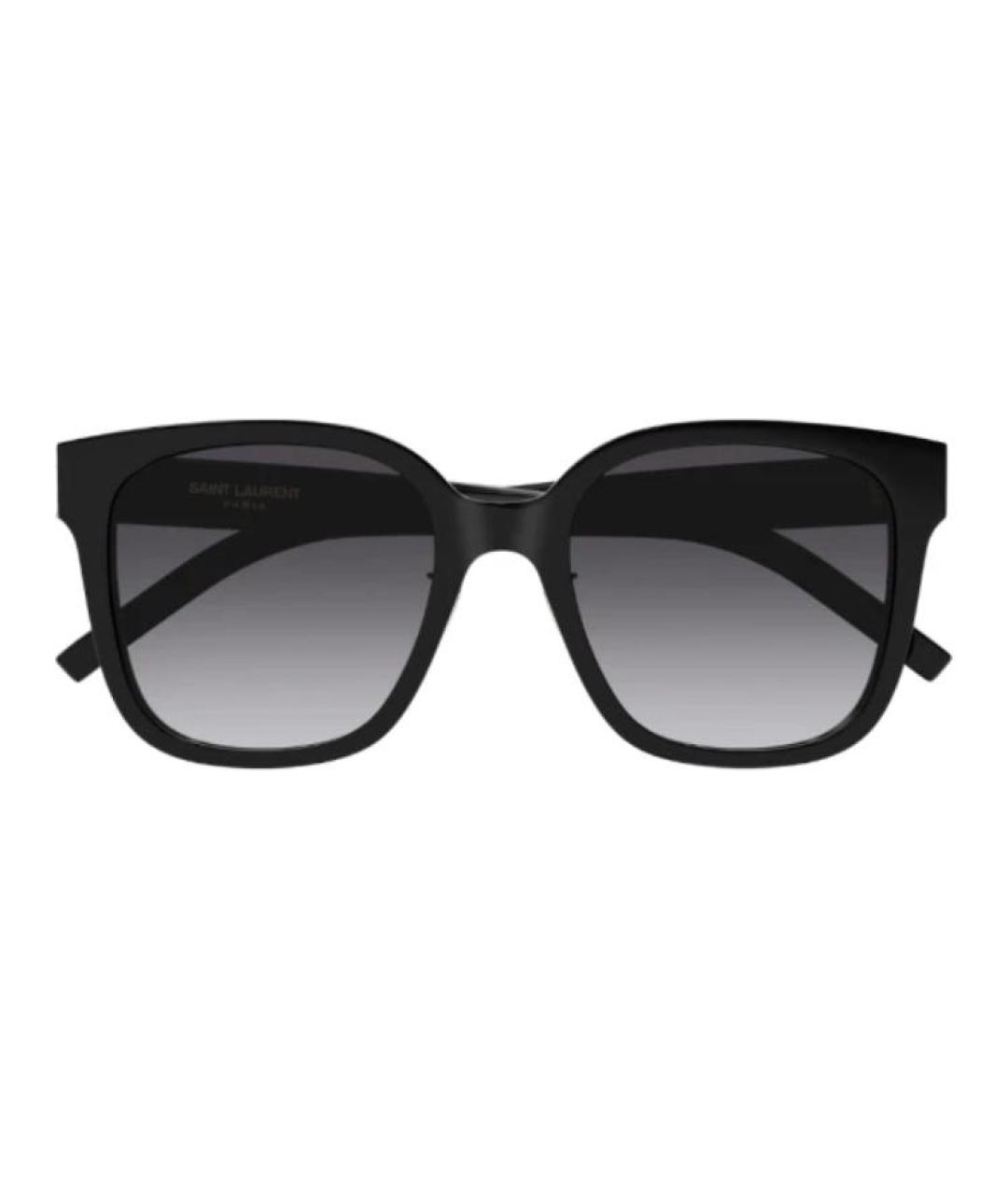 SAINT LAURENT Черные пластиковые солнцезащитные очки, фото 2