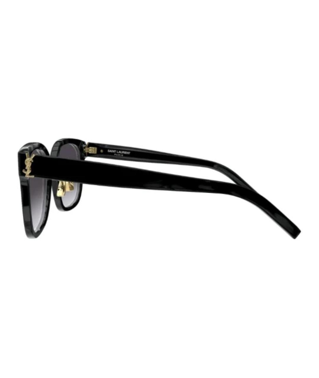 SAINT LAURENT Черные пластиковые солнцезащитные очки, фото 3