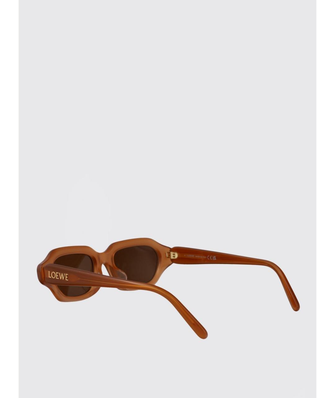 LOEWE Коричневые солнцезащитные очки, фото 3