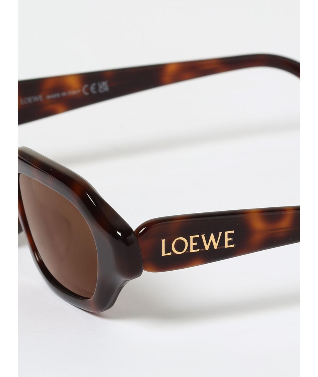 LOEWE Коричневые солнцезащитные очки, фото 5