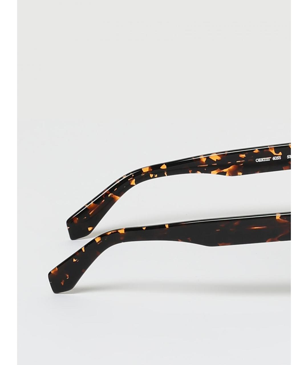 OFF-WHITE Коричневые солнцезащитные очки, фото 4