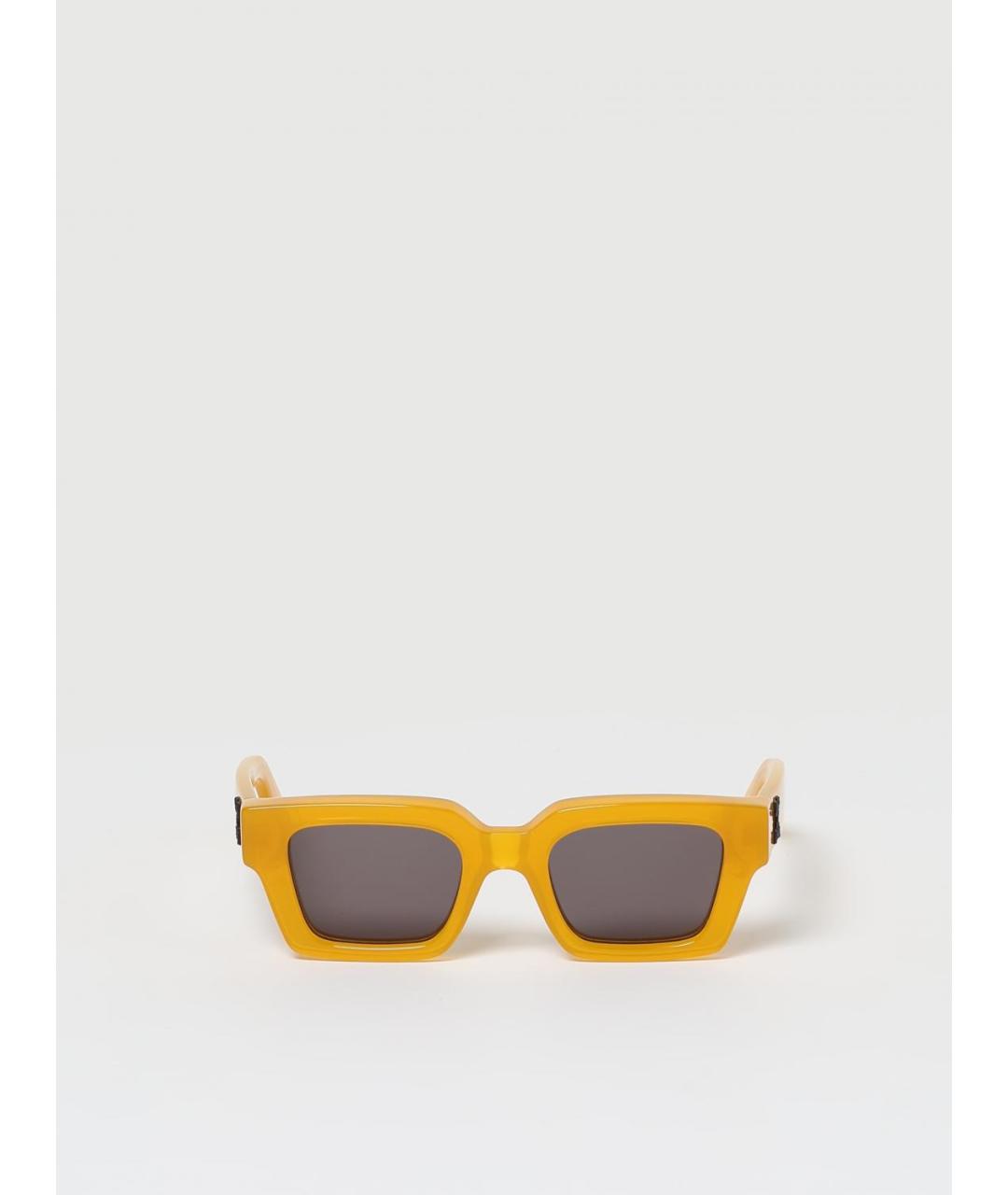 OFF-WHITE Желтые солнцезащитные очки, фото 3