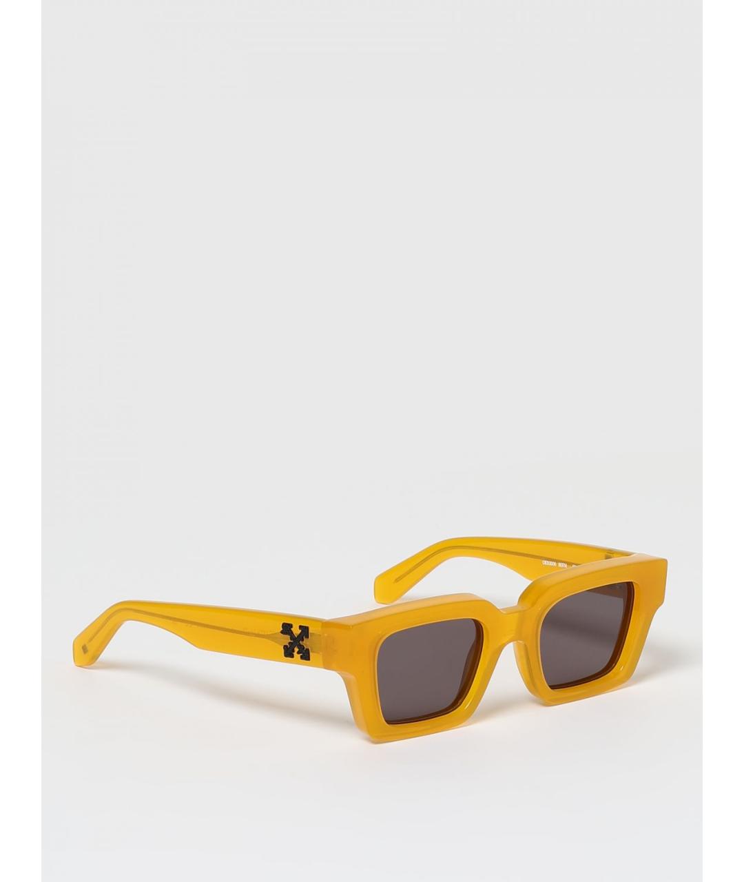 OFF-WHITE Желтые солнцезащитные очки, фото 6