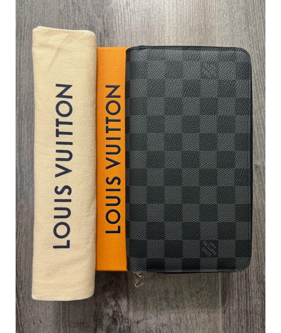 LOUIS VUITTON Черный кошелек, фото 8